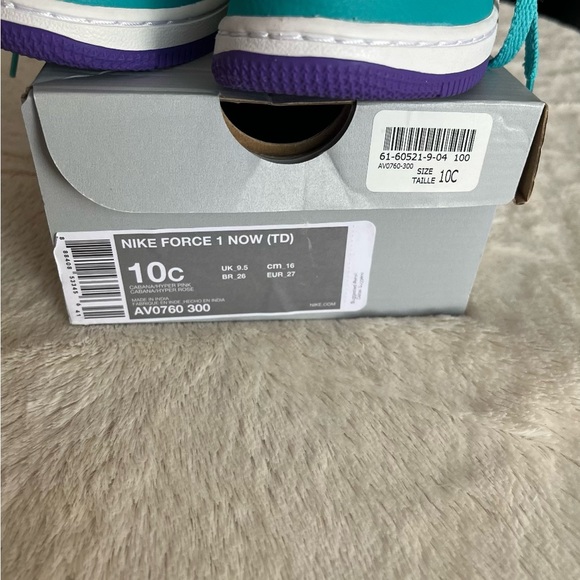 Children’s NIKE Force 1 *size 10c* Never Worn, In Box - Picture 3 of 3